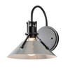 Hubbardton Forge - 209323-SKT-10-85 - Henry Large Glass Shade Sconce - Henry - Black