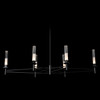 Hubbardton Forge - 131623-SKT-MULT-10-WC0887 - Truss 6-Arm Linear Chandelier - Truss - Black