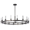 Hubbardton Forge - 131621-SKT-MULT-14-FD0886 - Windsor 16-Light Chandelier - Windsor - Oil Rubbed Bronze