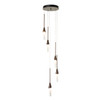 Hubbardton Forge - 131163-SKT-STND-05-WC0821 - Lilium 5-Light Round Pendant - Lilium - Bronze