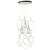 Hubbardton Forge - 131161-SKT-STND-85-ZM0873 - Lyric 5-Light Round Pendant - Lyric - Sterling