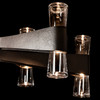 Hubbardton Forge - 131009-SKT-MULT-07-ZM0888 - Bellis 6-Arm 12-Light Oval Chandelier - Bellis - Dark Smoke