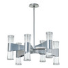 Hubbardton Forge - 131008-SKT-MULT-85-ZM0888 - Bellis 6-Arm 12-Light Round Chandelier - Bellis - Sterling