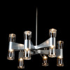 Hubbardton Forge - 131008-SKT-MULT-85-ZM0888 - Bellis 6-Arm 12-Light Round Chandelier - Bellis - Sterling