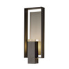 Hubbardton Forge - 302665-SKT-80-78-ZM0850 - Shadow Box Large Dark Sky Friendly Outdoor Sconce - Shadow Box - Coastal Black