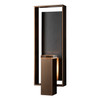 Hubbardton Forge - 302664-SKT-75-SL-ZM0850 - Shadow Box Large w/Slate Dark Sky Friendly Outdoor Sconce - Shadow Box - Coastal Bronze