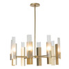 Hubbardton Forge - 132045-SKT-MULT-86-FD0828 - Summit 8-Light Pendant - Summit - Modern Brass