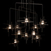 Hubbardton Forge - 131160-SKT-STND-14-YC0305 - Tura 10-Light Frosted Glass Mobile Pendant - Tura - Oil Rubbed Bronze
