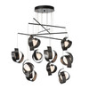 Hubbardton Forge - 131158-SKT-STND-89-GG0711 - Riza 10-Light Mobile Pendant - Riza - Ink