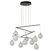 Hubbardton Forge - 131151-SKT-STND-14-FD0750 - Fritz Globe 10-Light Mobile Pendant - Fritz - Oil Rubbed Bronze