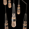 Hubbardton Forge - 131150-SKT-STND-85-YG0434 - Link 10-Light Blown Glass Mobile Pendant - Link - Sterling