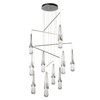 Hubbardton Forge - 131149-SKT-STND-82-ZM0434 - Link 10-Light Clear Glass Mobile Pendant - Link - Vintage Platinum