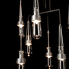 Hubbardton Forge - 131149-SKT-STND-82-ZM0434 - Link 10-Light Clear Glass Mobile Pendant - Link - Vintage Platinum