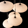Hubbardton Forge - 131146-SKT-STND-07-GS0818 - Clouds 5-Light Pendant - Clouds - Dark Smoke