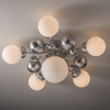 Hubbardton Forge - 128716-SKT-85-GG0639 - Sprig 6-Light Semi-Flush - Sprig - Sterling
