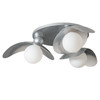 Hubbardton Forge - 122110-SKT-85 - Yoki 3-Light Semi-Flush - Yoki - Sterling