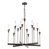 Hubbardton Forge - 101706-SKT-07-WC0821 - Lilium 12-Light Chandelier - Lilium - Dark Smoke
