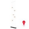 Hubbardton Forge - 289520-LED-STND-10-GG0668 - Abacus 5-Light Floor to Ceiling Plug-In LED Lamp - Abacus - Black