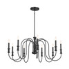 Kichler - 52471BK - Nine Light Chandelier - Karthe - Black