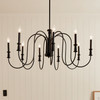 Kichler - 52471BK - Nine Light Chandelier - Karthe - Black