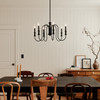 Kichler - 52470BK - Six Light Chandelier - Karthe - Black