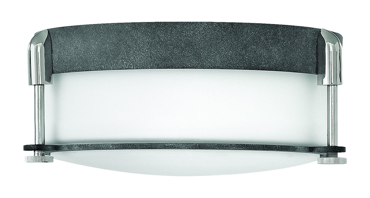 Light Bulbs Etc. - Hinkley Colbin LED Flush Mount in Aged Zinc
