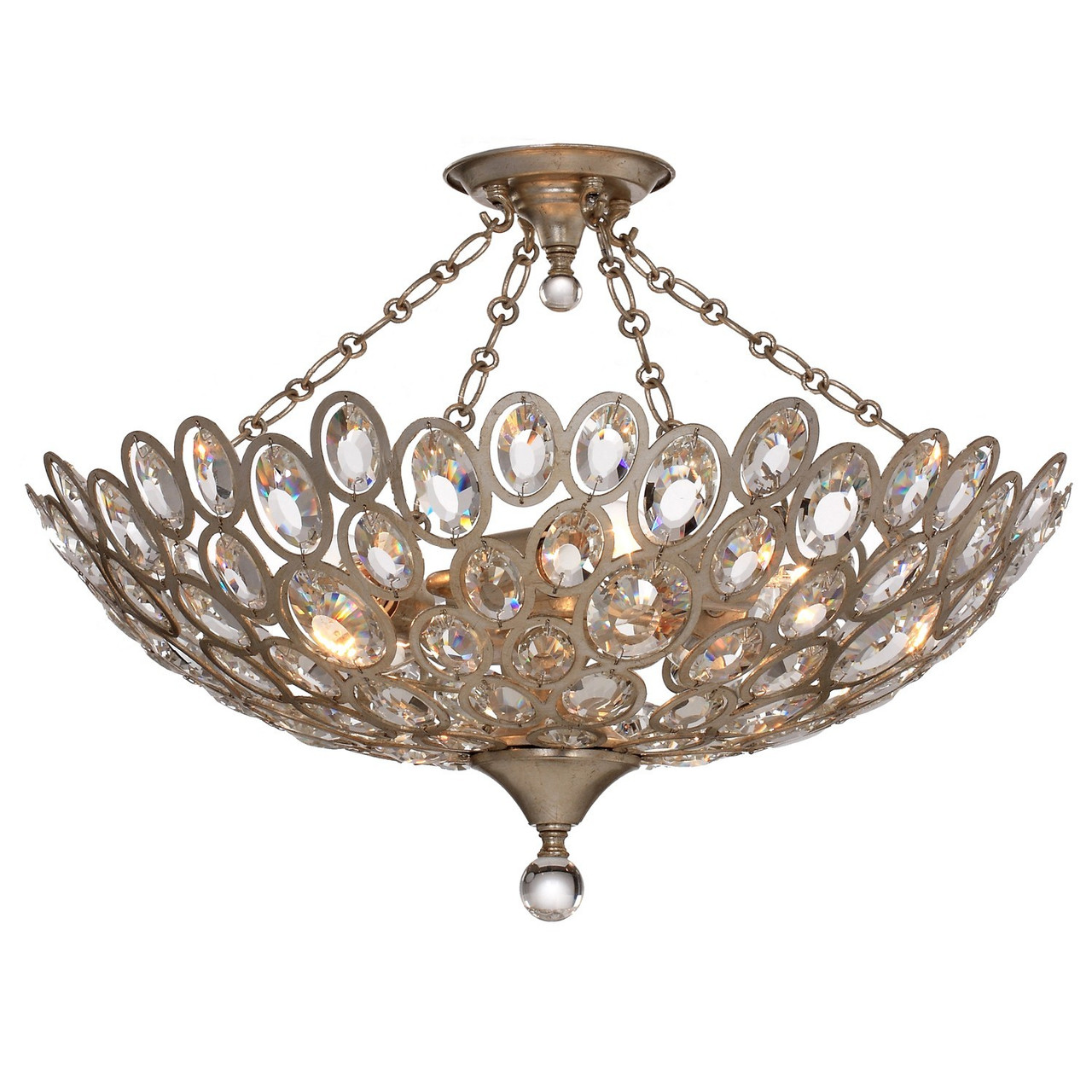 Crystorama Sterling Semi Flush