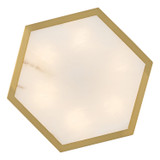 Fredrick Ramond - FR41533LCB - LED Semi Flush Mount - Veleta - Lacquered Brass