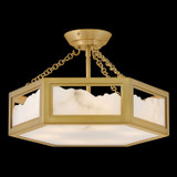 Fredrick Ramond - FR41533LCB - LED Semi Flush Mount - Veleta - Lacquered Brass