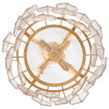 Fredrick Ramond - FR32603DA - LED Convertible Semi Flush - Amira - Distressed Brass