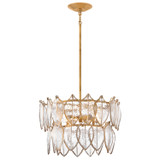 Fredrick Ramond - FR32603DA - LED Convertible Semi Flush - Amira - Distressed Brass