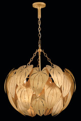Fredrick Ramond - FR47165DA - LED Chandelier - Camille - Distressed Brass