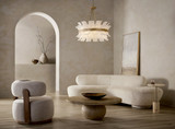 Fredrick Ramond - FR46914BNG - LED Chandelier - Fleur - Burnished Gold