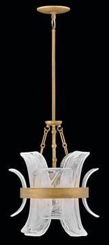 Fredrick Ramond - FR46917BNG - LED Pendant - Fleur - Burnished Gold