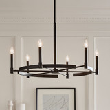 Kichler - 52427BK - Six Light Chandelier - Tolani - Black