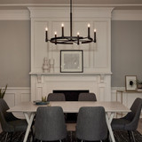 Kichler - 52427BK - Six Light Chandelier - Tolani - Black