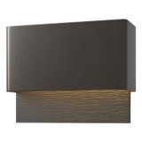 Hubbardton Forge - 302630-LED-14-80 - LED Outdoor Wall Sconce - Stratum - Coastal Oil Rubbed Bronze