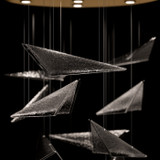 Fine Art Handcrafted Lighting - 100120-55 - LED Pendant - Volo - Soft Gold
