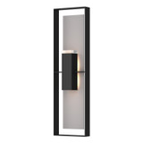 Hubbardton Forge - 302608-SKT-80-78-ZM0736 - Two Light Outdoor Wall Sconce - Shadow Box - Coastal Black
