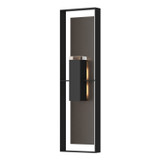 Hubbardton Forge - 302608-SKT-80-14-ZM0736 - Two Light Outdoor Wall Sconce - Shadow Box - Coastal Black