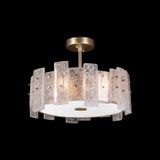 Fine Art Handcrafted Lighting - 910640-2ST - Three Light Semi-Flush Mount - Lunea - Gold