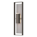 Hubbardton Forge - 302608-SKT-77-78-ZM0736 - Two Light Outdoor Wall Sconce - Shadow Box - Coastal Dark Smoke