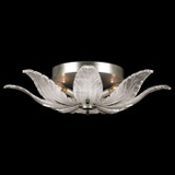 Fine Art Handcrafted Lighting - 894140-11ST - Four Light Flush Mount - Plume - Silver