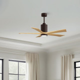Matthews Fan Company - PA5-TB-LM-52 - 52" Ceiling Fan - Patricia-5 - Textured Bronze