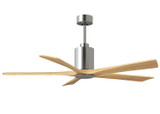 Matthews Fan Company - PA5-CR-LM-60 - 60" Ceiling Fan - Patricia-5 - Polished Chrome