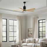 Matthews Fan Company - PA5-BK-LM-60 - 60" Ceiling Fan - Patricia-5 - Matte Black