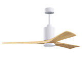 Matthews Fan Company - PA3-WH-LM-60 - 60" Ceiling Fan - Patricia-3 - Gloss White