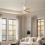 Matthews Fan Company - PA3-WH-LM-60 - 60" Ceiling Fan - Patricia-3 - Gloss White