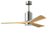 Matthews Fan Company - PA3-CR-LM-52 - 52" Ceiling Fan - Patricia-3 - Polished Chrome
