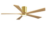 Matthews Fan Company - IR5HLK-BRBR-LM-60 - 60" Ceiling Fan - Irene-5HLK - Brushed Brass